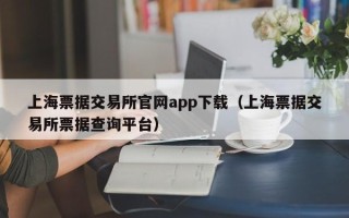 上海票据交易所官网app下载（上海票据交易所票据查询平台）